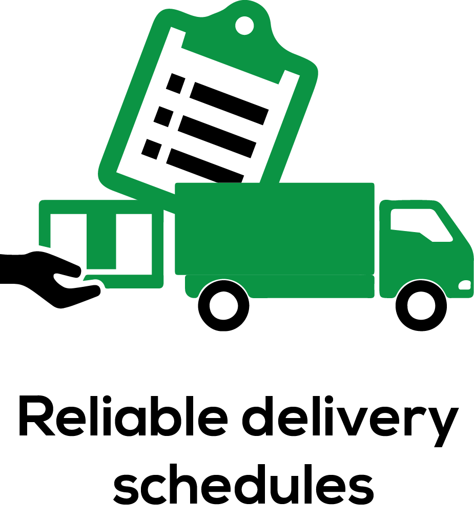 Reliable Delivery Schedules